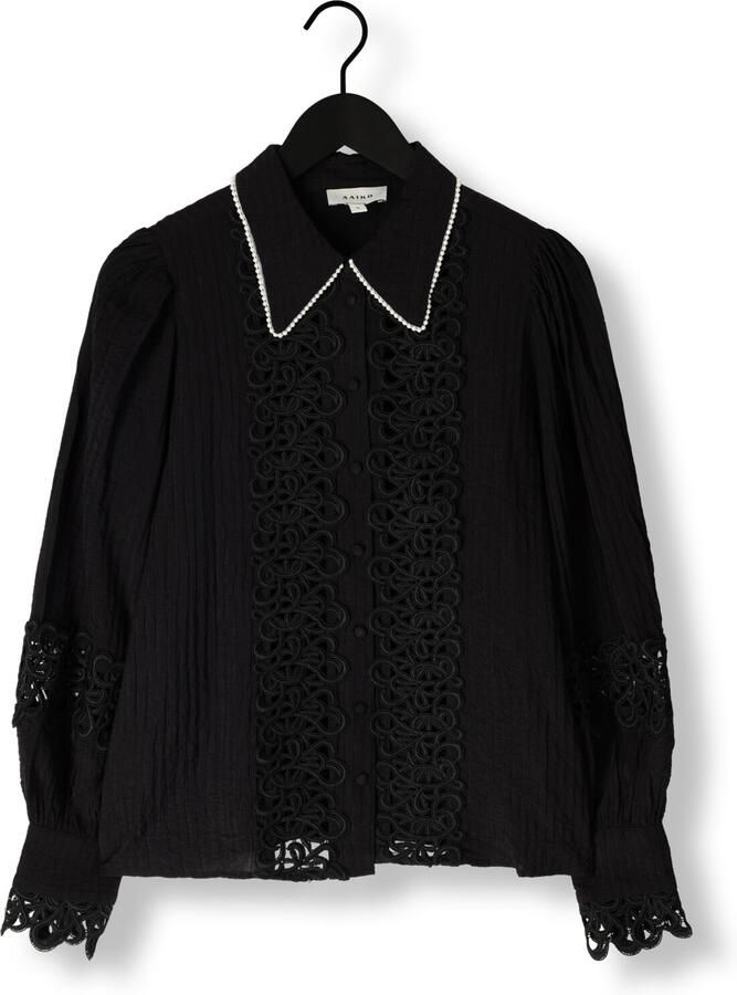 Aaiko Lange Mouw Blouse Loewy VIS 492 Black Dames