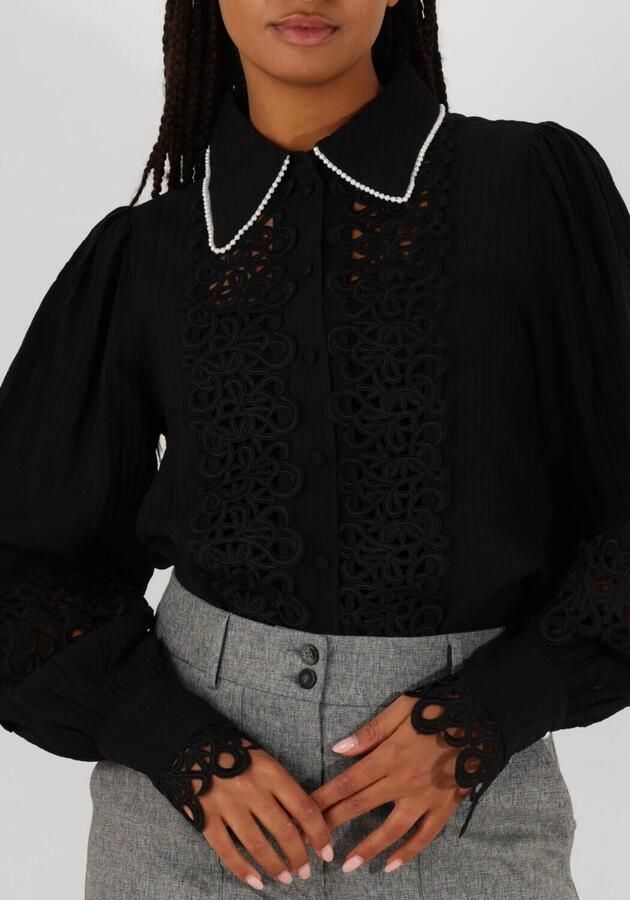 Aaiko Lange Mouw Blouse Loewy VIS 492 Black Dames - Foto 3