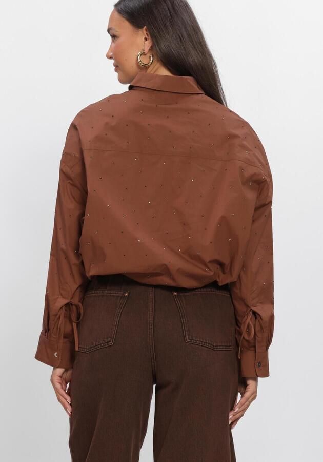 AAIKO Dames Blouses Mikkie Strass Co 518 Bruin - Foto 3