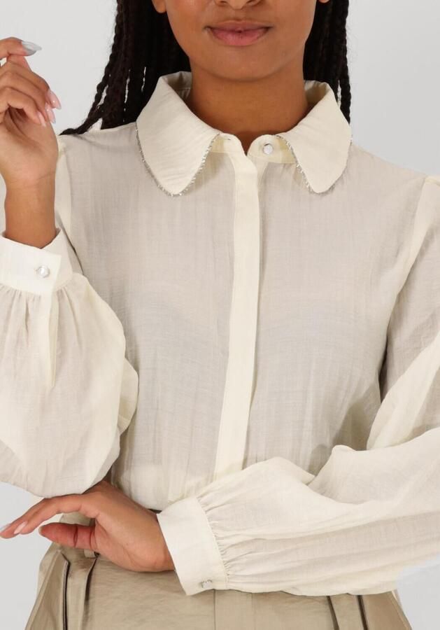 AAIKO Dames Blouses Pillar Chain Twisted Ten 507 Ecru - Foto 2