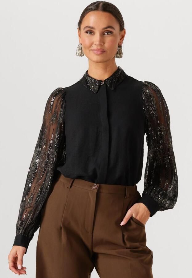 AAIKO Dames Blouses Pillar Paillette Pes 522 Zwart - Foto 4