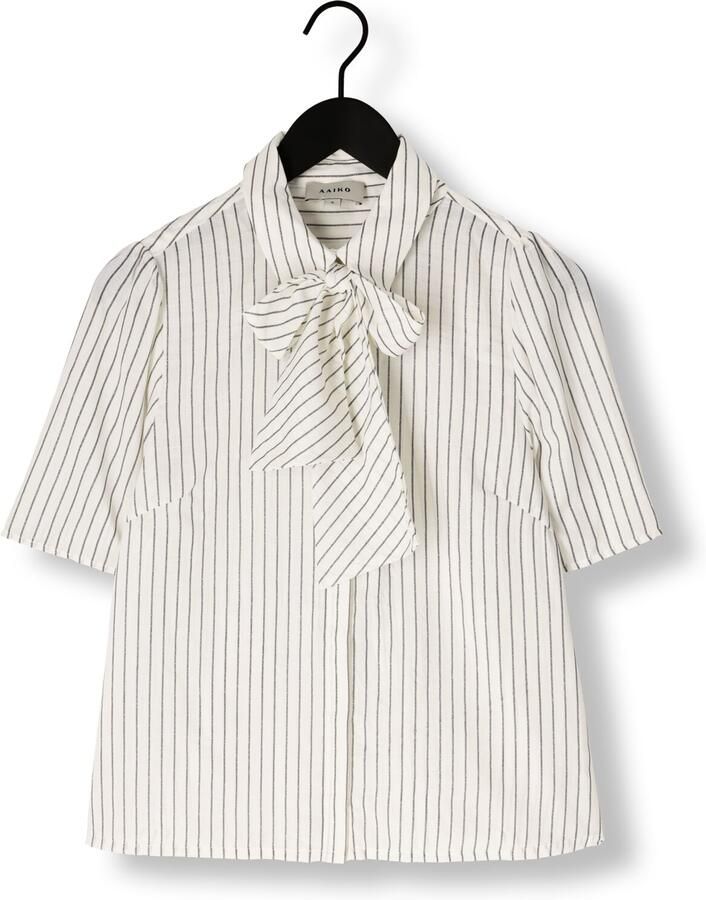 AAIKO Dames Blouses Veronne Stripe Tie Pes 351 Gebroken Wit - Foto 2