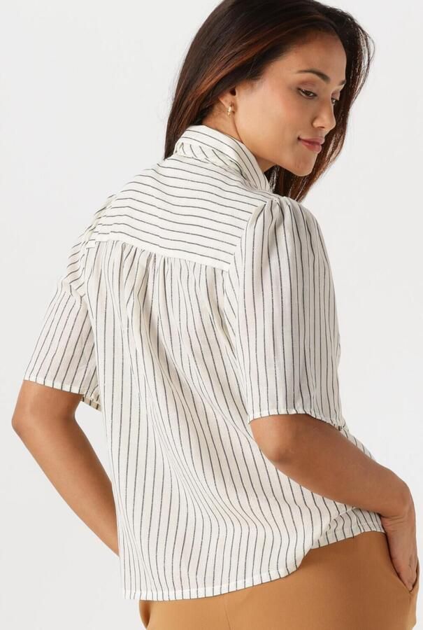AAIKO Dames Blouses Veronne Stripe Tie Pes 351 Gebroken Wit - Foto 4