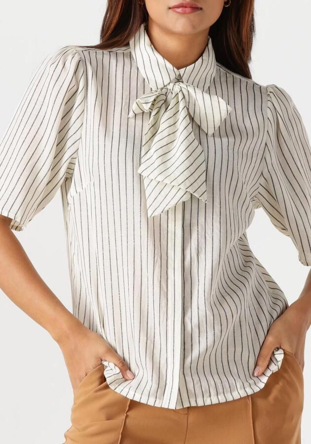 AAIKO Dames Blouses Veronne Stripe Tie Pes 351 Gebroken Wit - Foto 3