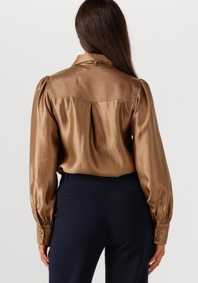 AAIKO Dames Blouses Veronne Tie Shimm Ray 517 2 Bruin - Foto 2