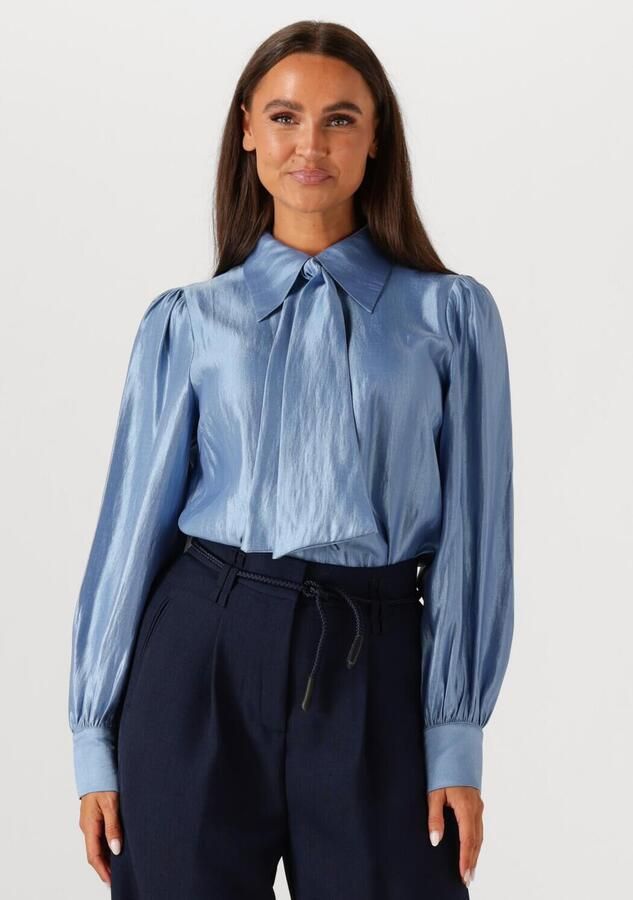 AAIKO Dames Blouses Veronne Tie Shimm Ray 517 2 Donkerblauw - Foto 4