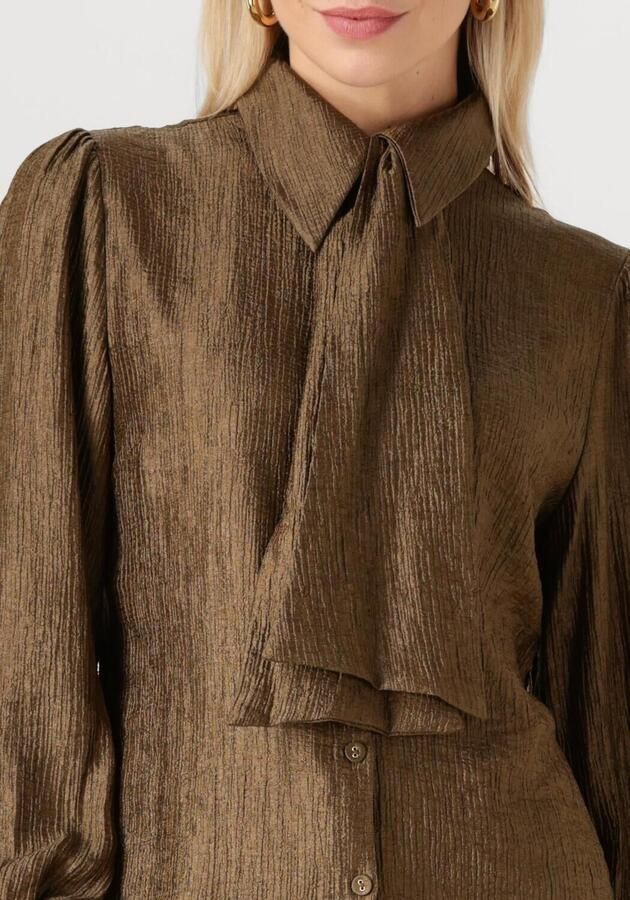 AAIKO Dames Blouses Veronne Tie Vis 545 Khaki