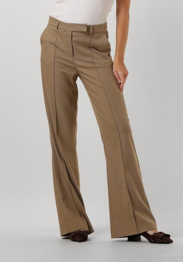 Aaiko Taupe Twill Broek Chantalle Stijl Beige Dames - Foto 3