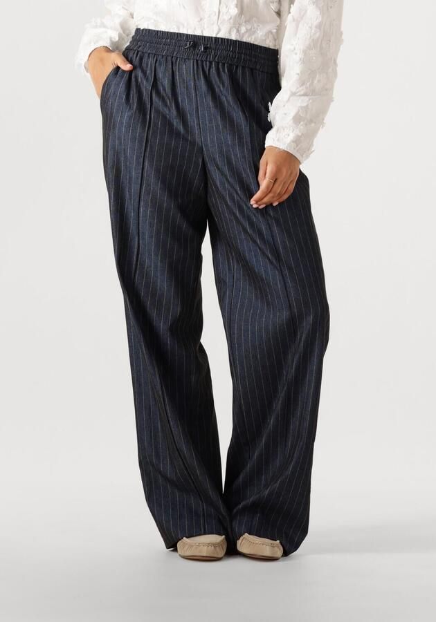 AAIKO Dames Broeken Esila Pinstripe Co 510 Donkerblauw
