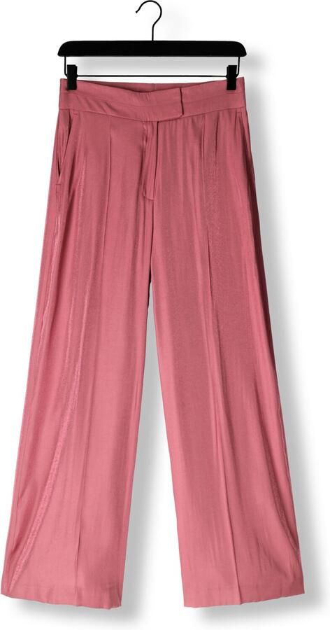 Aaiko wide leg high waist casual broek oudroze - Foto 3