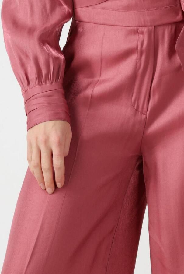 Aaiko wide leg high waist casual broek oudroze - Foto 2