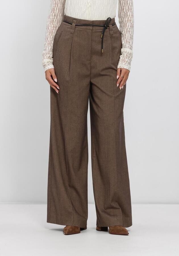 AAIKO Dames Broeken Hailey Tweed Vis 518 Bruin