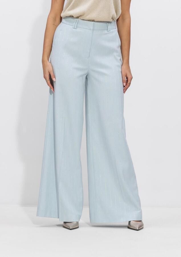 AAIKO Dames Broeken Nore Sequins Vis 532 Lichtblauw