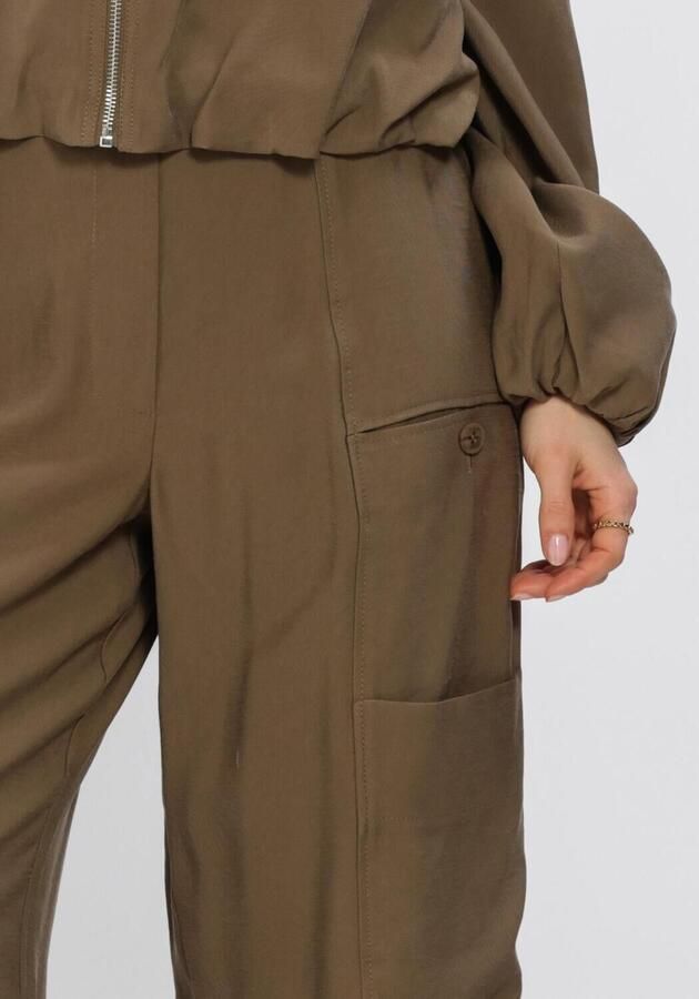 Aaiko relaxed regular waist casual broek bruin - Foto 3