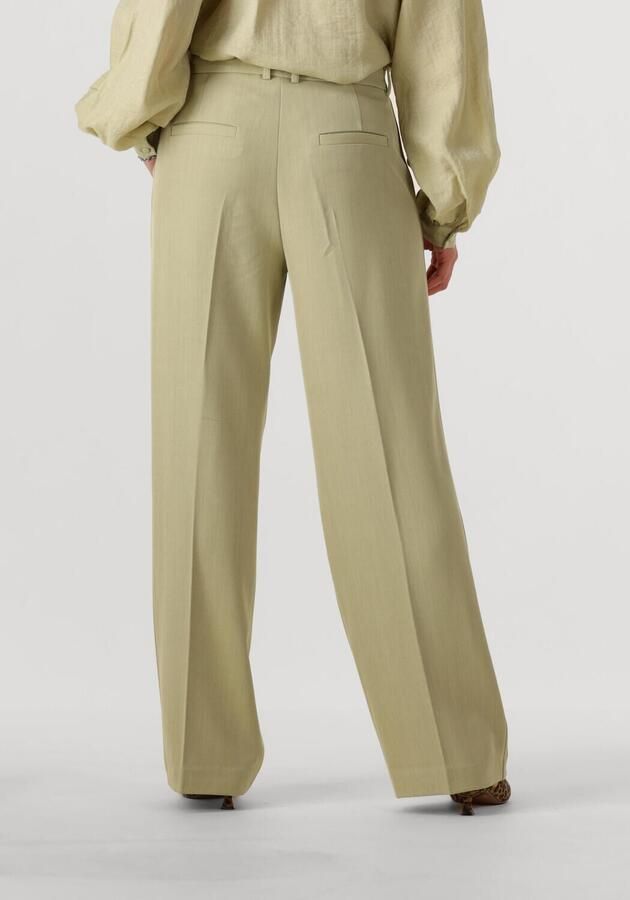 Aaiko straight high waist pantalon groen