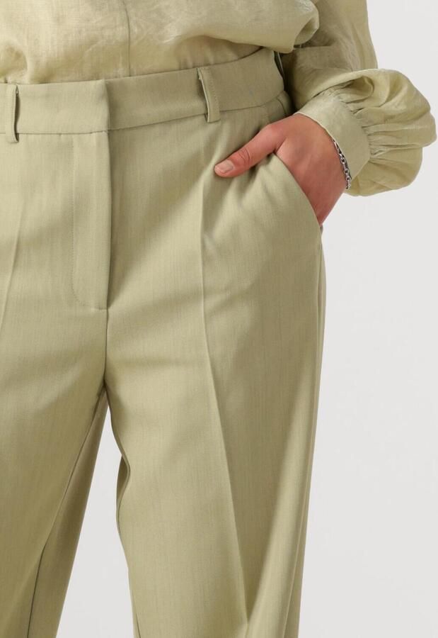 Aaiko straight high waist pantalon groen - Foto 2