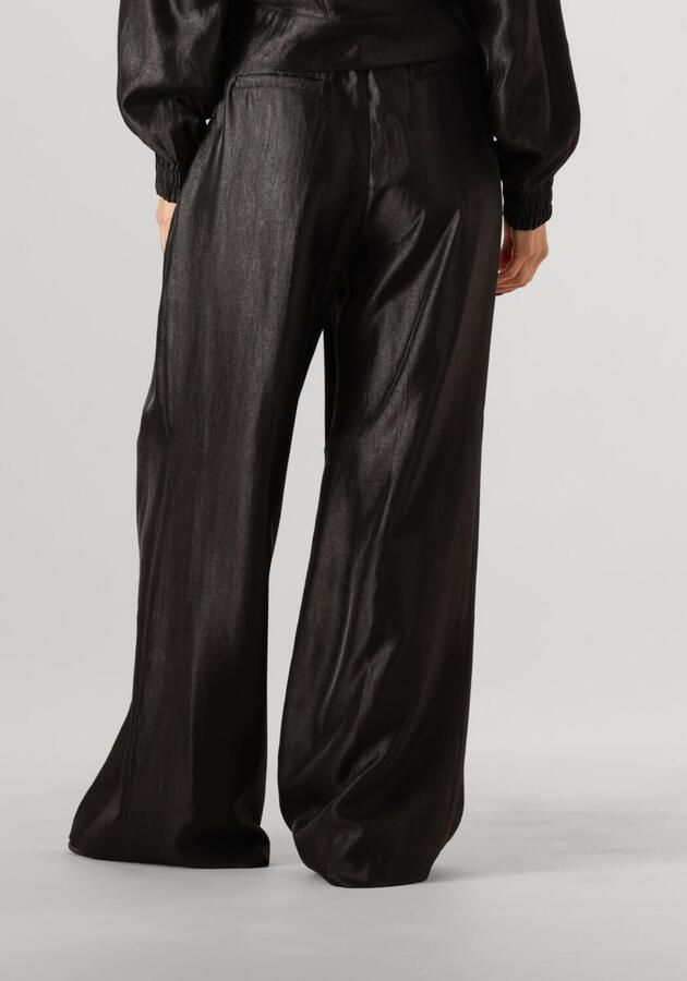 AAIKO Dames Broeken Rocia Twill Shine Vis 545 Zwart