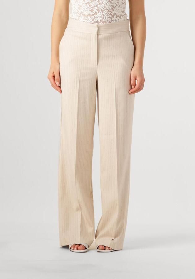 AAIKO Dames Broeken Sonja Stripe Vis 526 Beige - Foto 4