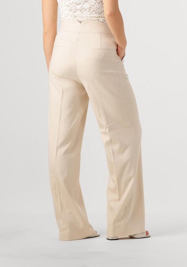 AAIKO Dames Broeken Sonja Stripe Vis 526 Beige
