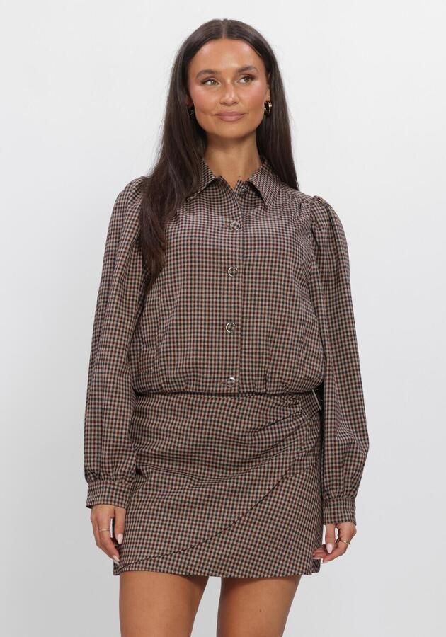AAIKO Dames Jassen Sandy Check Vis 515 Bruin