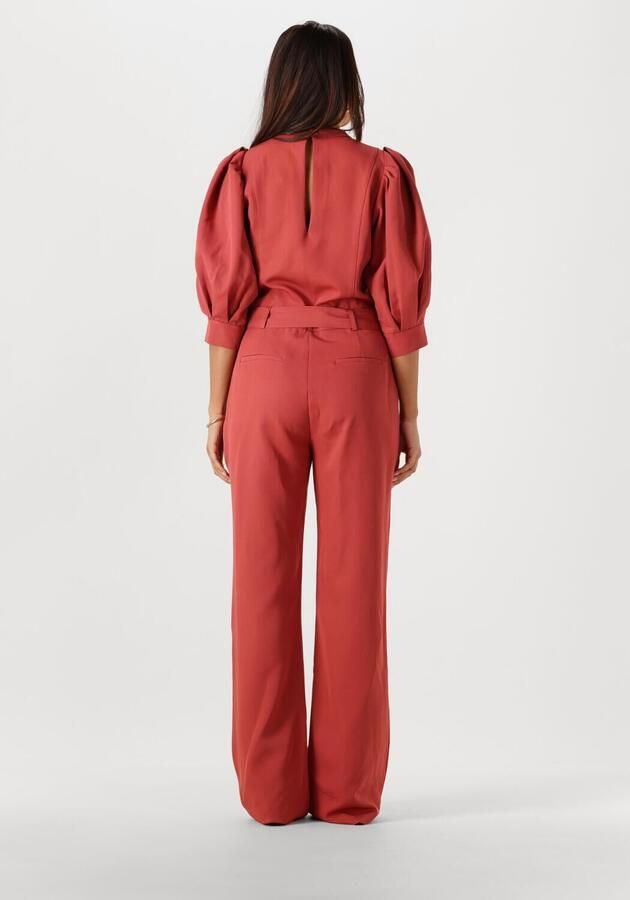 Aaiko Jumpsuit met strikceintuur Hellen rood - Foto 2