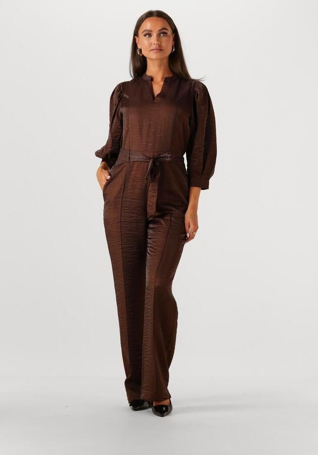AAIKO Dames Jumpsuits Hellen Shine Vis 521 Bruin - Foto 4