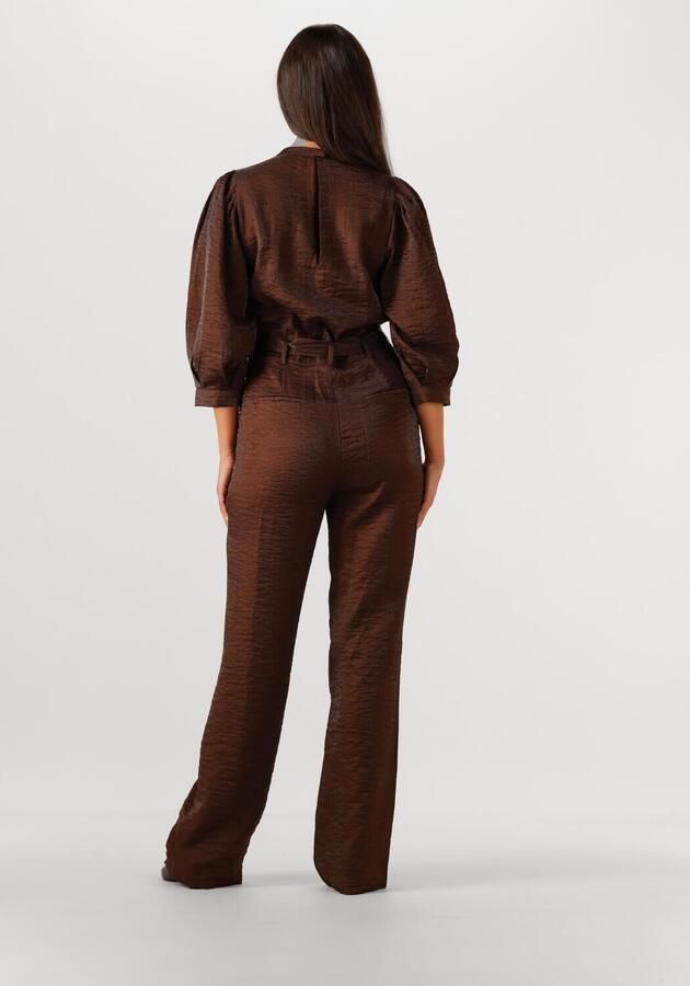 AAIKO Dames Jumpsuits Hellen Shine Vis 521 Bruin