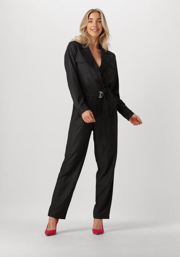 AAIKO Dames Jumpsuits Jessie Pinstripe Vis 548 Zwart - Foto 4