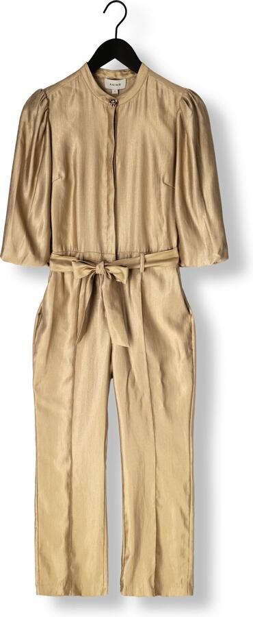 Aaiko Viscose jumpsuit met strikceintuur Katy groen - Foto 4