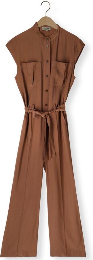 AAIKO Dames Jumpsuits Lisana Tencel Ten 545 Bruin - Foto 4