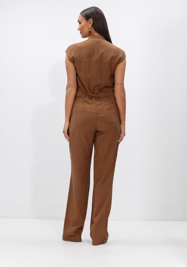 AAIKO Dames Jumpsuits Lisana Tencel Ten 545 Bruin - Foto 2