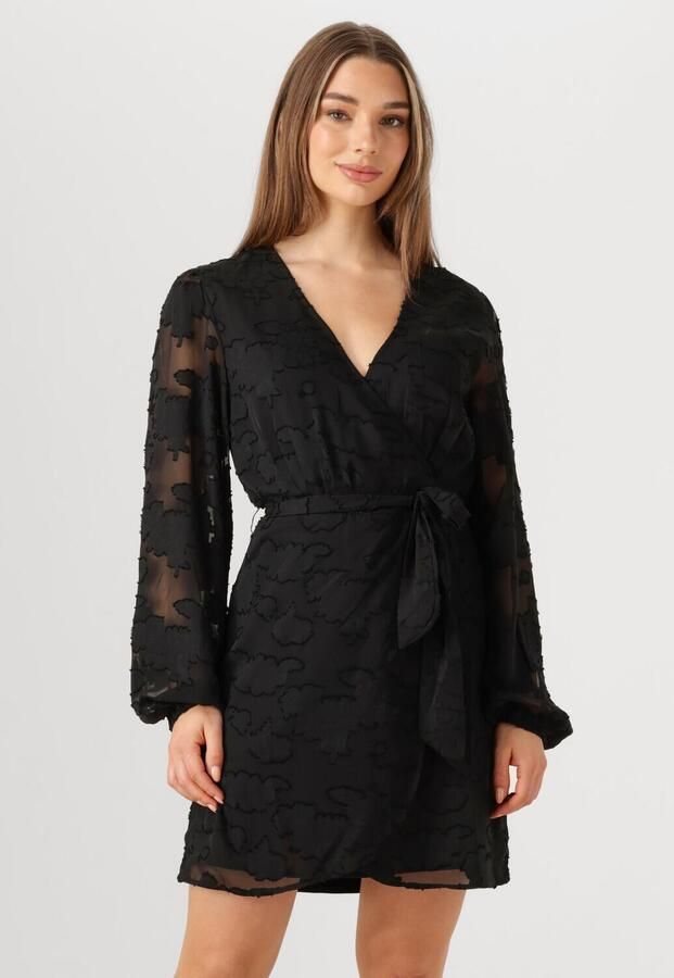 AAIKO Dames Jurken Eloise Chiffon Flower Pes 509 Zwart - Foto 4