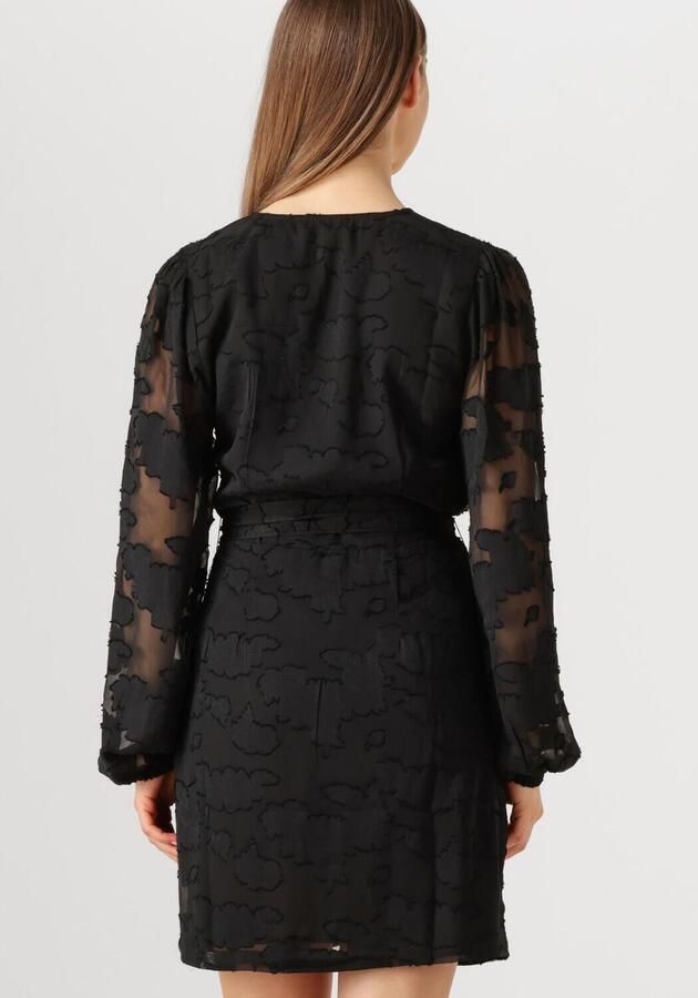 AAIKO Dames Jurken Eloise Chiffon Flower Pes 509 Zwart - Foto 2