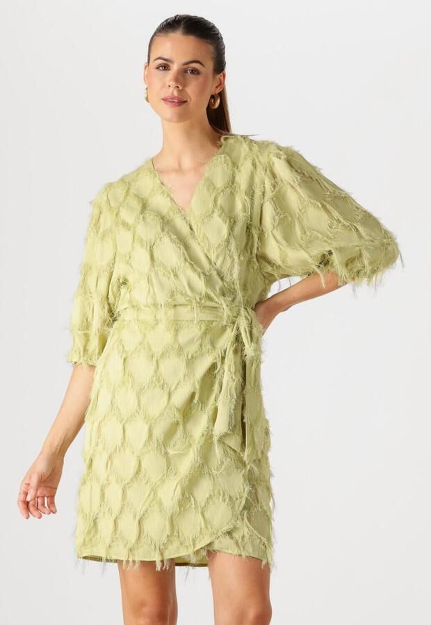 AAIKO Dames Jurken Florica Fringe Pes 482 Khaki - Foto 4