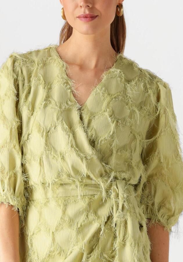 AAIKO Dames Jurken Florica Fringe Pes 482 Khaki