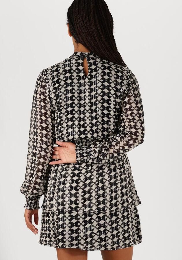 AAIKO Dames Jurken Gabry Ikat Dot Vis 515 Zwart - Foto 2