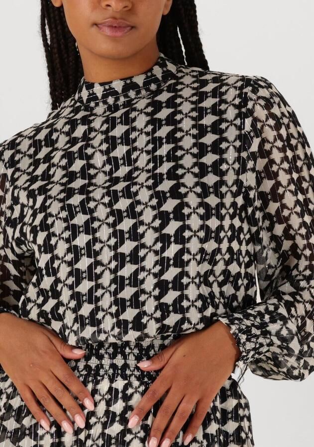 AAIKO Dames Jurken Gabry Ikat Dot Vis 515 Zwart