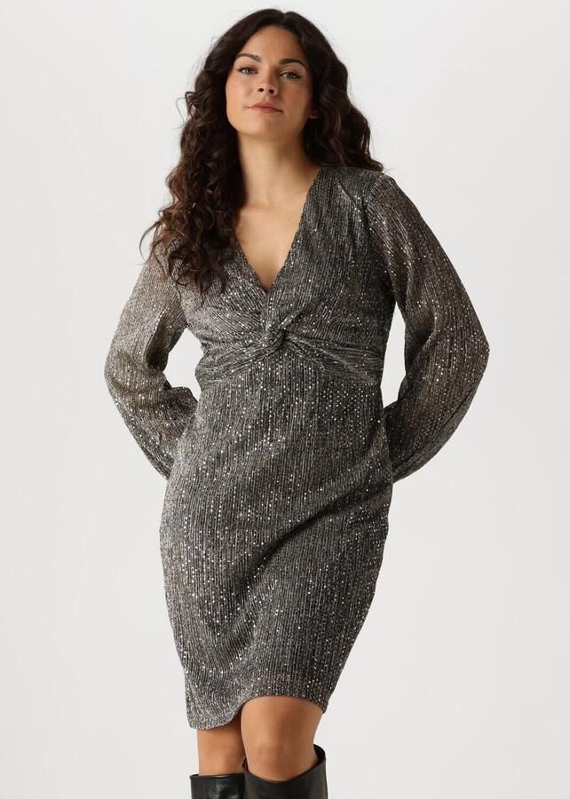 Aaiko Gwen Mesh Mini Jurk Glamour Gray Dames - Foto 4