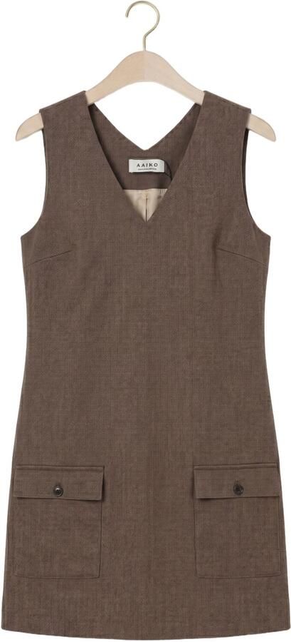 AAIKO Dames Jurken Rivane Tweed Vis 518 Bruin - Foto 4