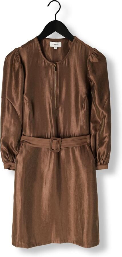 AAIKO Dames Jurken Semira Crinkle Vis 545 Bruin - Foto 3