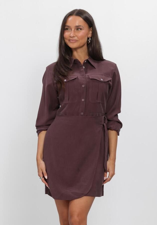 AAIKO Dames Jurken Yven Twill Ten 545 Bordeaux