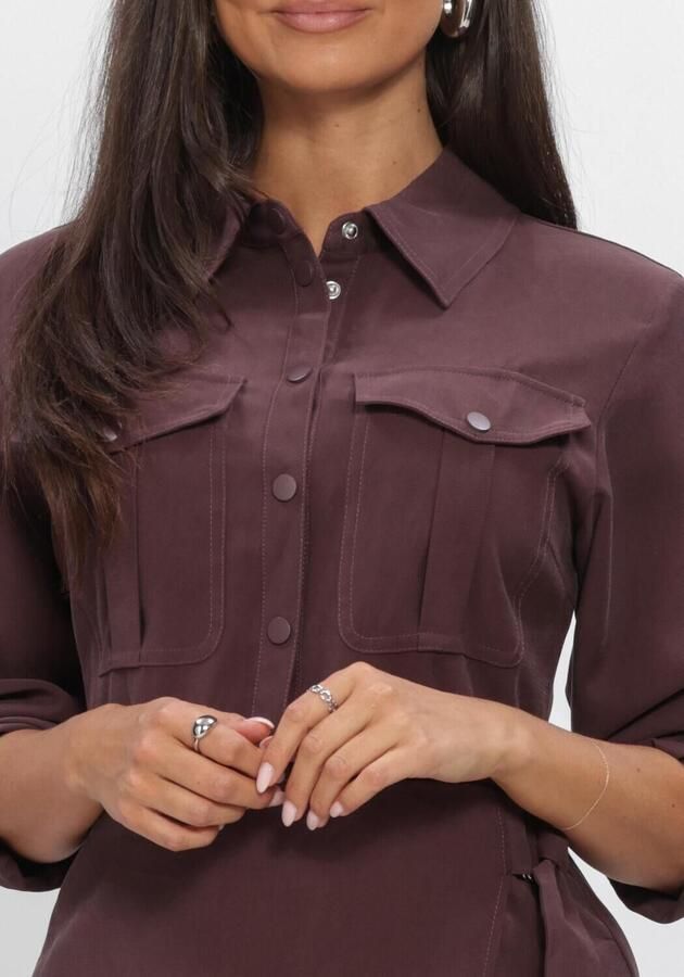AAIKO Dames Jurken Yven Twill Ten 545 Bordeaux - Foto 3