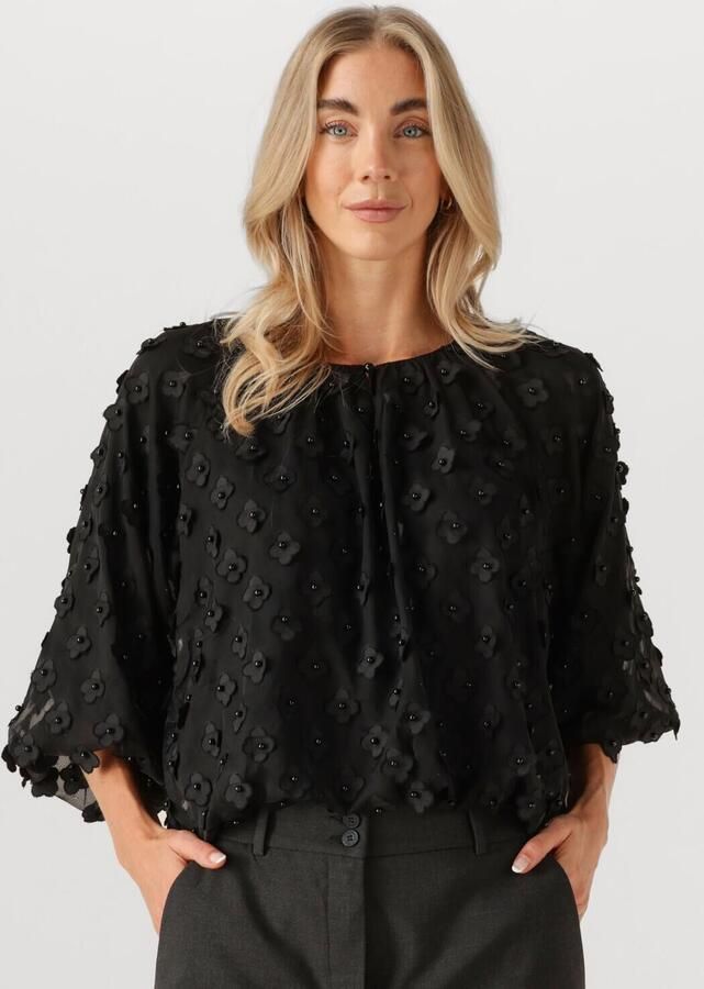 AAIKO Dames Tops & T-shirts Delany Flower Pes 508 Zwart - Foto 4