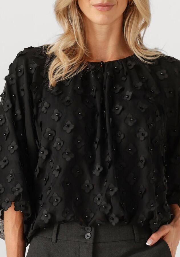 AAIKO Dames Tops & T-shirts Delany Flower Pes 508 Zwart - Foto 2