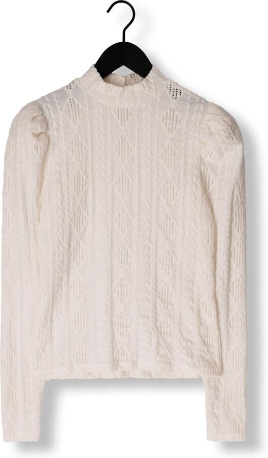 AAIKO Dames Tops & T-shirts Ivona Argyle Pes 133 Gebroken Wit - Foto 3