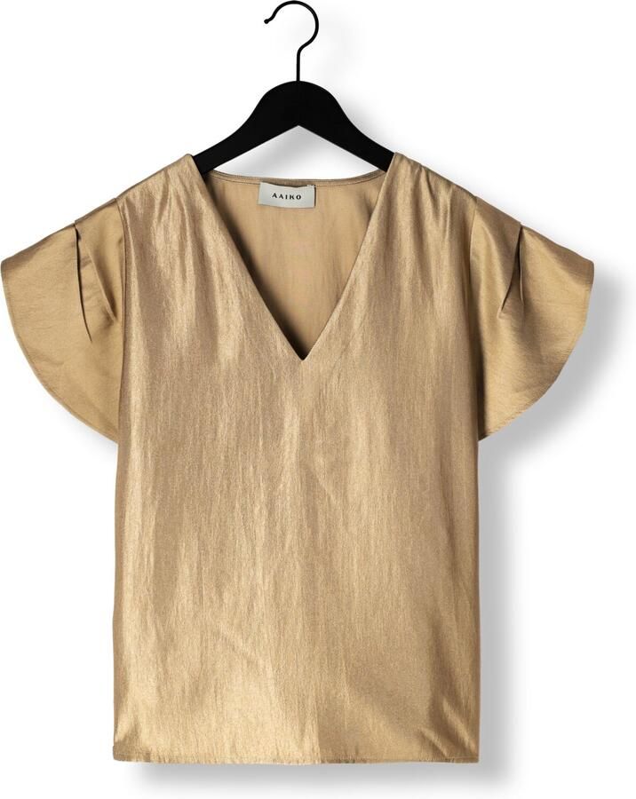 AAIKO Dames Tops & T-shirts Minny Shimmery Vis 512 Goud - Foto 2