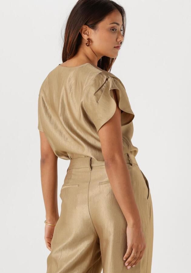 AAIKO Dames Tops & T-shirts Minny Shimmery Vis 512 Goud - Foto 4
