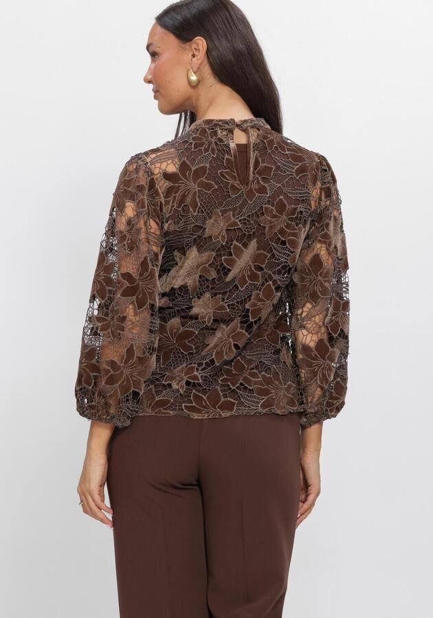 AAIKO Dames Tops & T-shirts Shaila Velvet Pes 500 Bruin - Foto 3