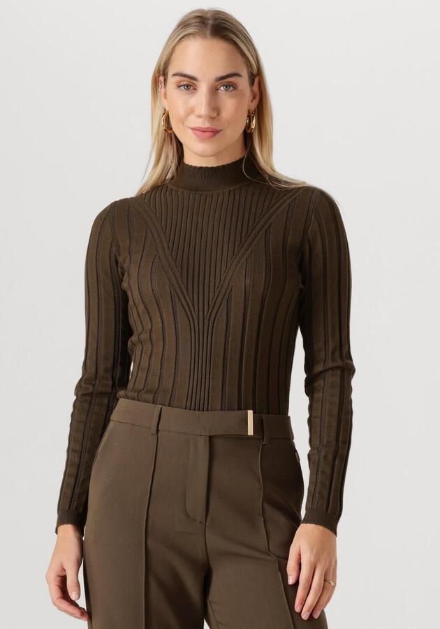 AAIKO Dames Tops & T-shirts Vida Ajour Vis 302 Olijf - Foto 4