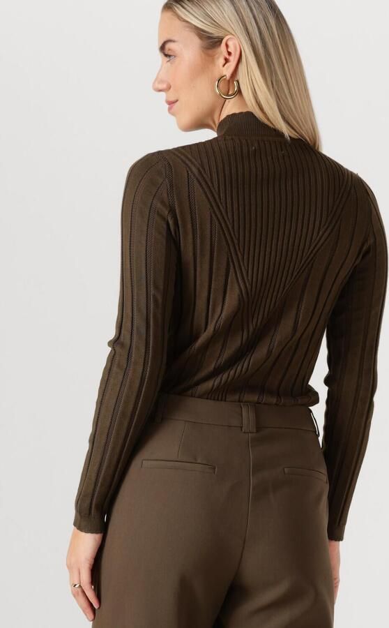 AAIKO Dames Tops & T-shirts Vida Ajour Vis 302 Olijf - Foto 2